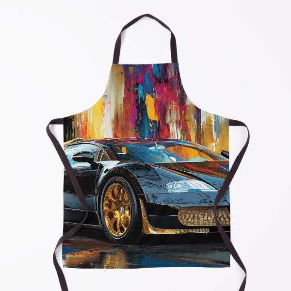 Item preview, Black & Gold Bugatti Veyron – Luxury Pop Art Wall Art II designed and sold by AutoPopStudio.
