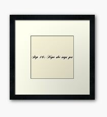 The Robin Framed Print