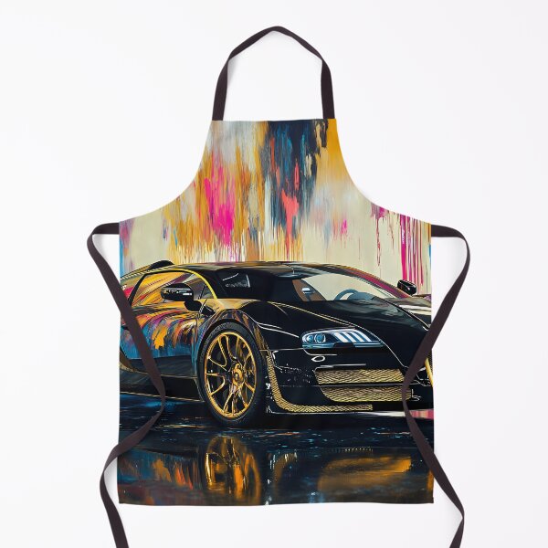 Item preview, Black & Gold Bugatti Veyron – Luxury Pop Art Wall Art III designed and sold by AutoPopStudio.