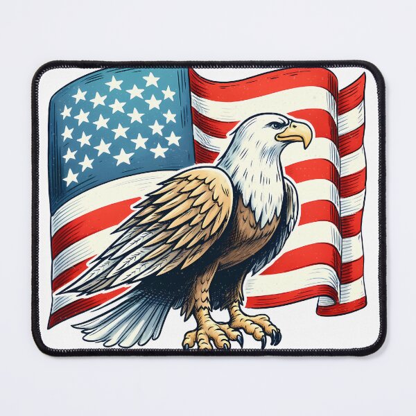 Item preview, Eagle 4th of July American Flag Merica USA Essential designed and sold by MaafiaArtsThai.