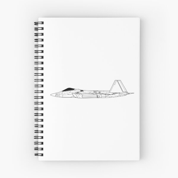 Item preview, F-22 Raptor Side View Line Art designed and sold by Aero-ink45.