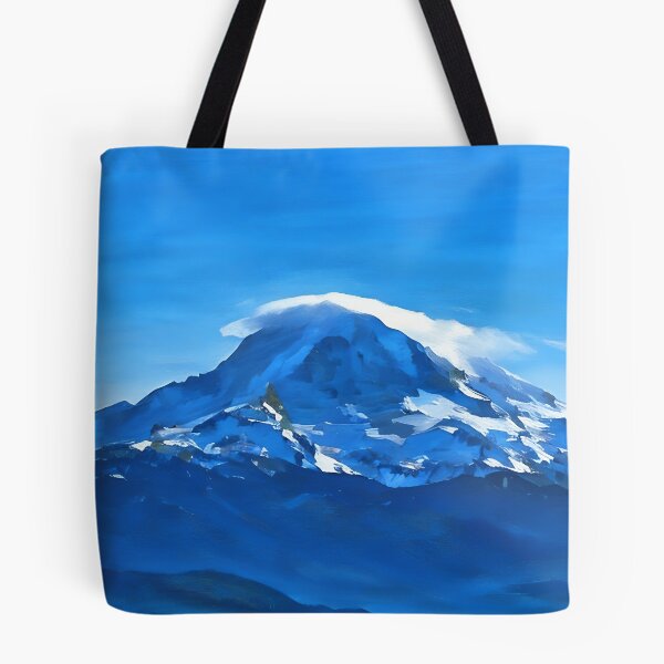 Artikelvorschau, Mount Rainier mit Linsenwolke (Impressionistisch) entworfen und verkauft von flyscenicair.