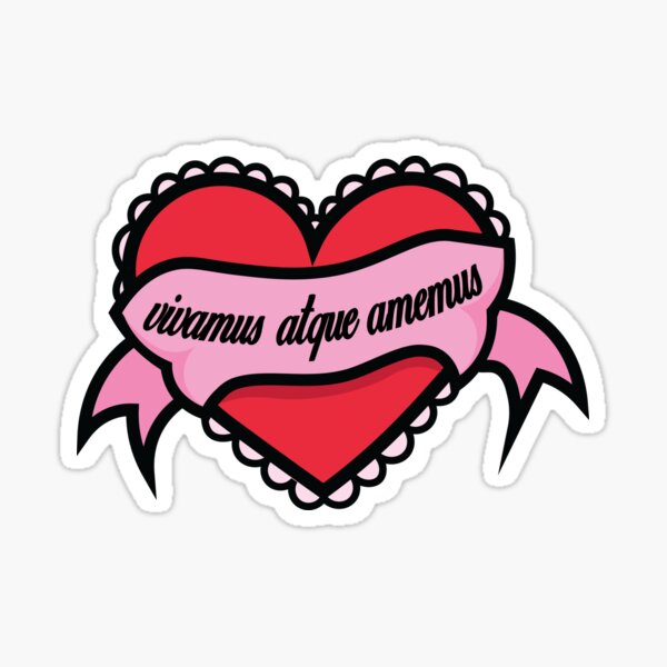 Artikel-Vorschau von Vivamus atque Amemus Herz, designt und verkauft von FeminaFacti.