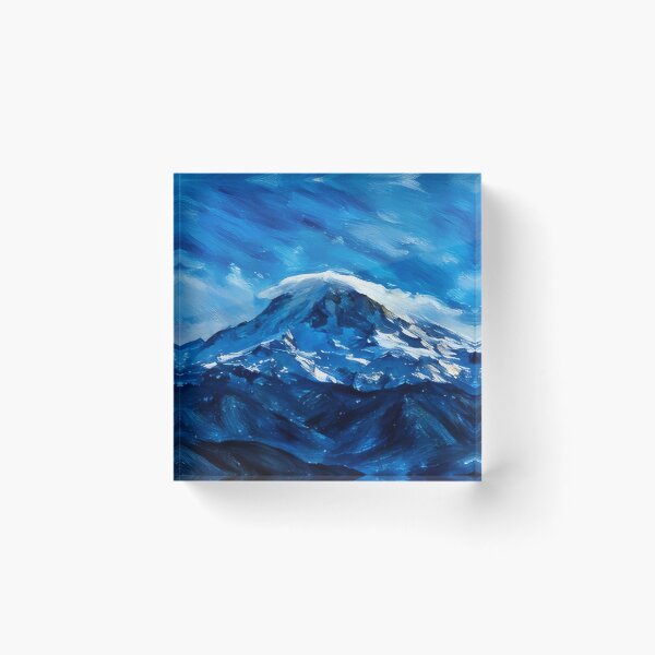 Artikelvorschau, Mount Rainier mit Linsenwolke (Pastell) entworfen und verkauft von flyscenicair.