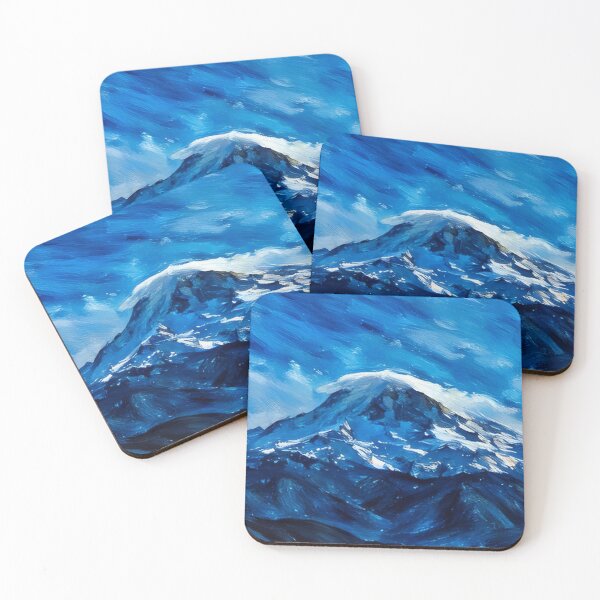 Artikelvorschau, Mount Rainier mit Linsenwolke (Pastell) entworfen und verkauft von flyscenicair.