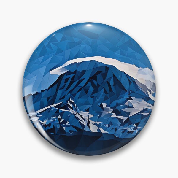Artikelvorschau, Mount Rainier mit Linsenwolke (Poly Art) entworfen und verkauft von flyscenicair.