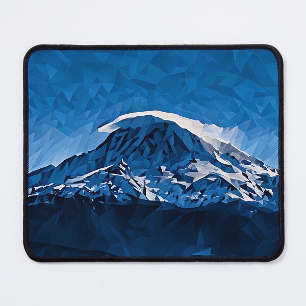 Item preview, Mount Rainier with lenticular cloud (Poly Art) designed and sold by flyscenicair.