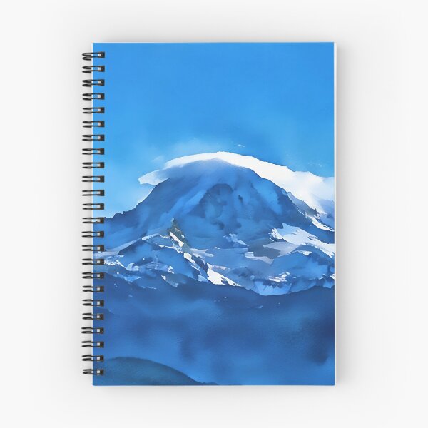 Artikelvorschau, Mount Rainier mit Linsenwolke (Aquarell) entworfen und verkauft von flyscenicair.