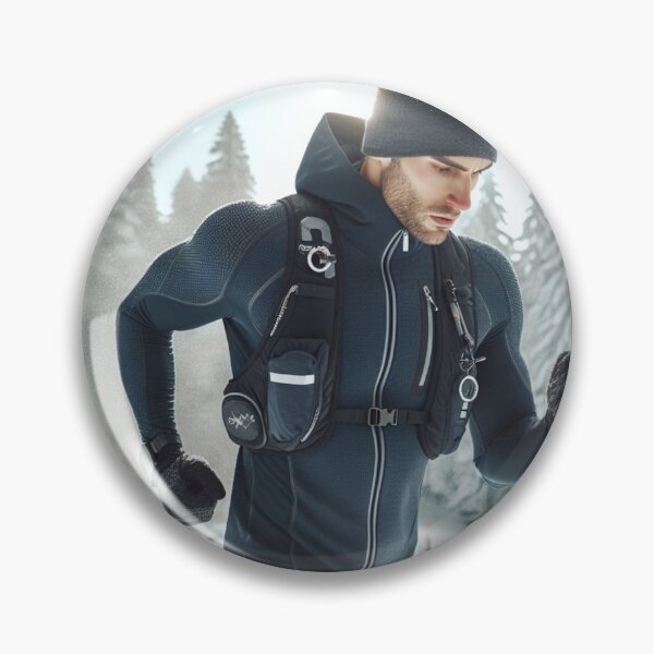 Item preview, Grit congelado: triatleta corriendo en la nieve designed and sold by Triathlongram.