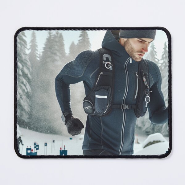 Item preview, Frozen Grit - Triathlete Racing Through Snow designed and sold by Triathlongram.