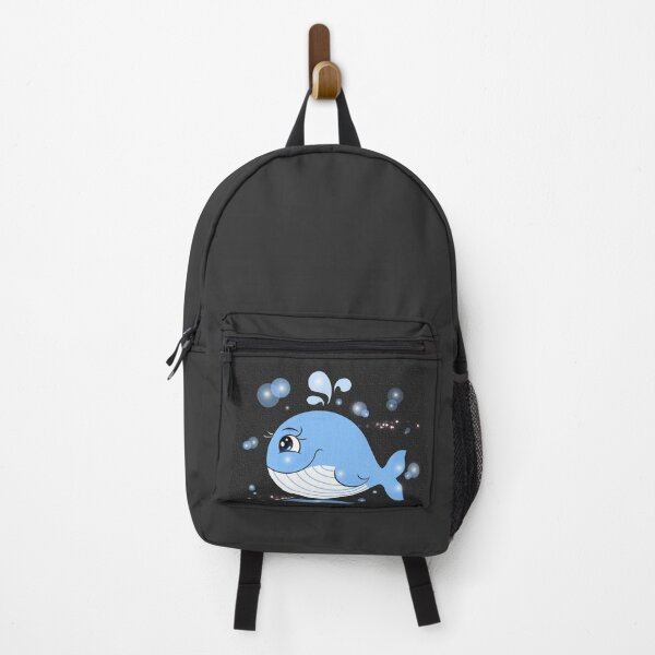 Item preview, The happy whale enjoys swimming freely back and forth in the sea, its joyful smile reflecting its delight." designed and sold by Shirley cute art .