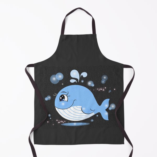 Item preview, The happy whale enjoys swimming freely back and forth in the sea, its joyful smile reflecting its delight." designed and sold by Shirley cute art .