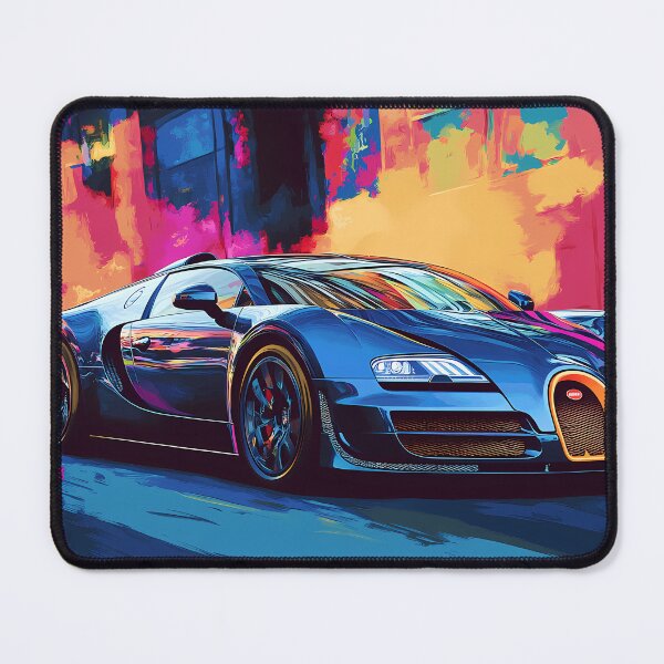 Item preview, Midnight Blue Bugatti Veyron – Sleek Pop Art Wall Art designed and sold by AutoPopStudio.