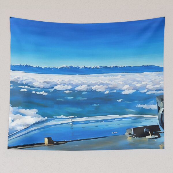Item preview, Flying to Olympic National Park (Impressionist) designed and sold by flyscenicair.