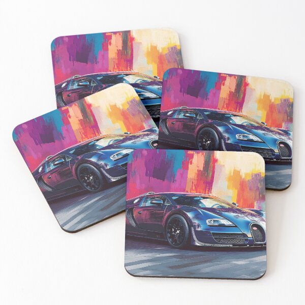 Item preview, Midnight Blue Bugatti Veyron – Sleek Pop Art Wall Art III designed and sold by AutoPopStudio.
