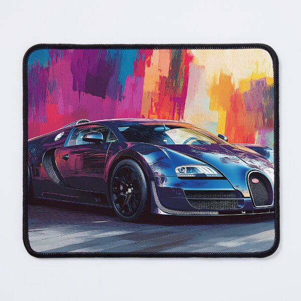 Item preview, Midnight Blue Bugatti Veyron – Sleek Pop Art Wall Art III designed and sold by AutoPopStudio.