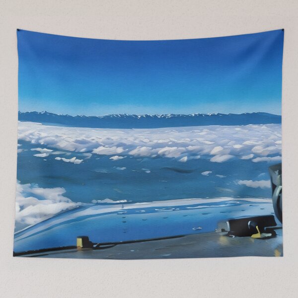 Item preview, Flying to Olympic National Park (Oil Painting) designed and sold by flyscenicair.