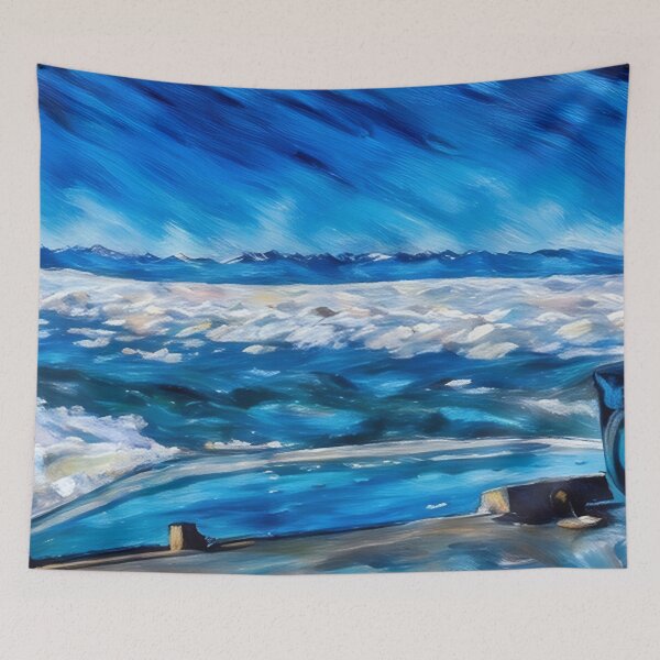 Item preview, Flying to Olympic National Park (Pastel) designed and sold by flyscenicair.