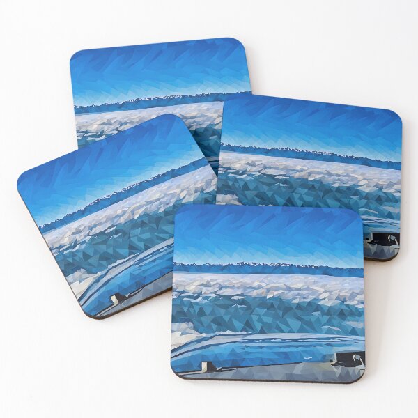 Item preview, Flying to Olympic National Park (Poly Art) designed and sold by flyscenicair.