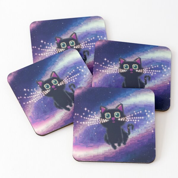 Item preview, Cosmic Cat with Starlit Whiskers Art Print designed and sold by Serene-Chamber.