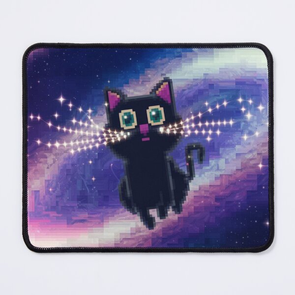 Item preview, Cosmic Cat with Starlit Whiskers Art Print designed and sold by Serene-Chamber.