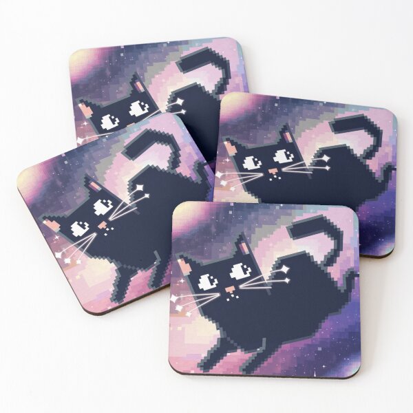 Item preview, Cosmic Cat with Starlit Whiskers Art Print - Set 2 designed and sold by Serene-Chamber.