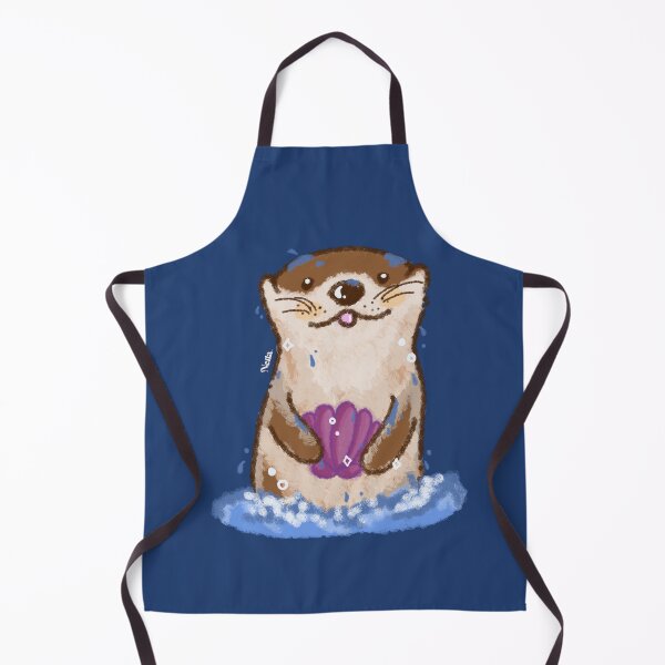 Item preview, (Blue) Otter with clam designed and sold by NellaDezain.