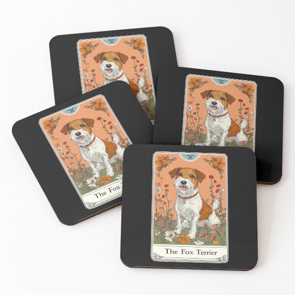 Item preview, Wire Fox Terrier Tarot Card designed and sold by TheAnimalZ00.