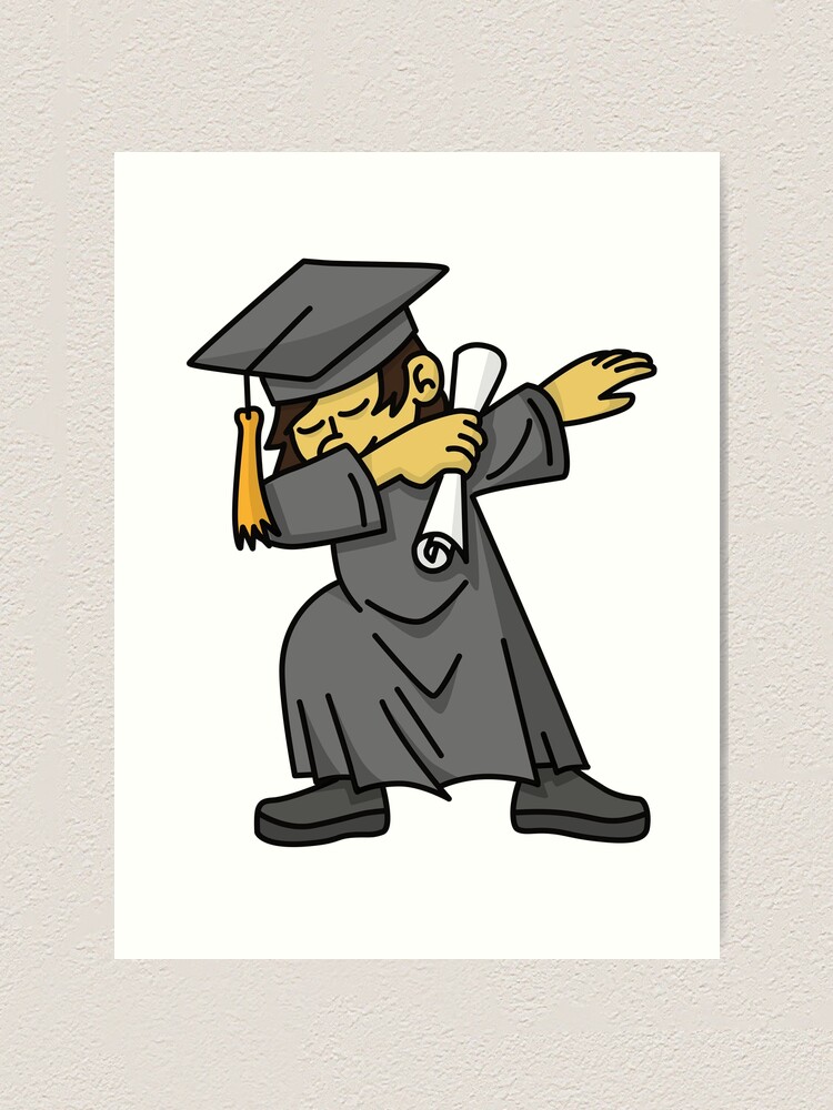 asian boy student dab dabbing graduation school art print by asian boy student dab dabbing graduation school art print by