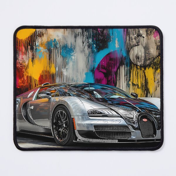 Item preview, Orion Silver & Gold Bugatti Veyron – Elegant Pop Art Wall Art II designed and sold by AutoPopStudio.