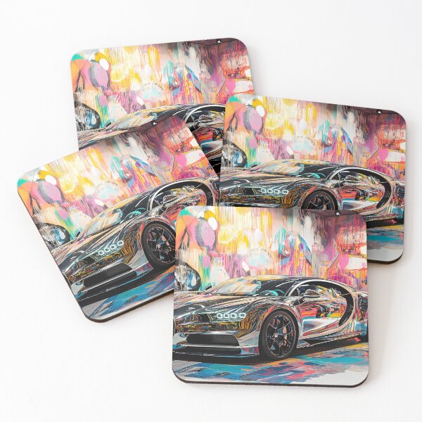 Item preview, Orion Silver & Gold Bugatti Veyron – Elegant Pop Art Wall Art designed and sold by AutoPopStudio.