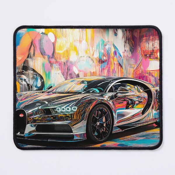 Item preview, Orion Silver & Gold Bugatti Veyron – Elegant Pop Art Wall Art designed and sold by AutoPopStudio.