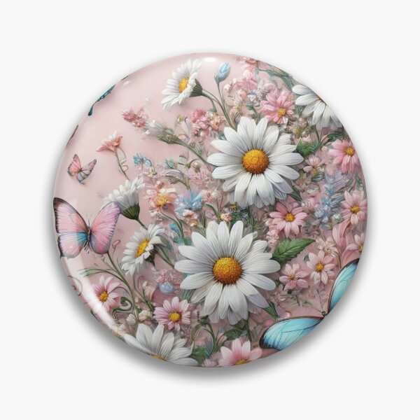 Item preview, Elegant Floral and Butterfly Fantasy – Romantic 3D Artwork designed and sold by LDArtWork.