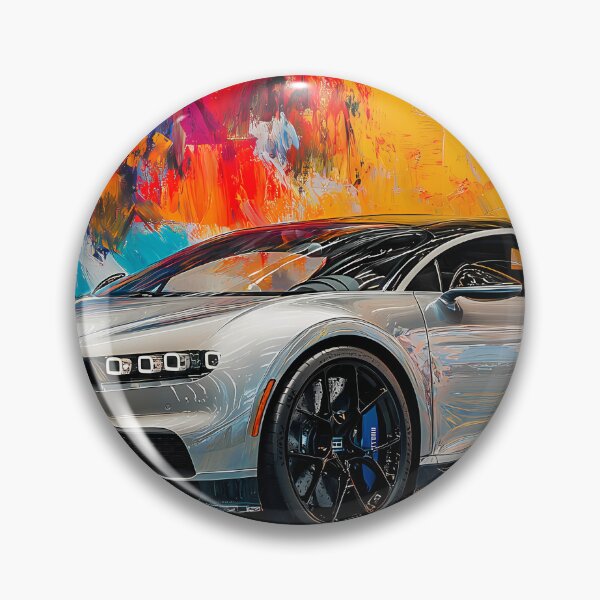 Item preview, Orion Silver & Gold Bugatti Veyron – Elegant Pop Art Wall Art III designed and sold by AutoPopStudio.