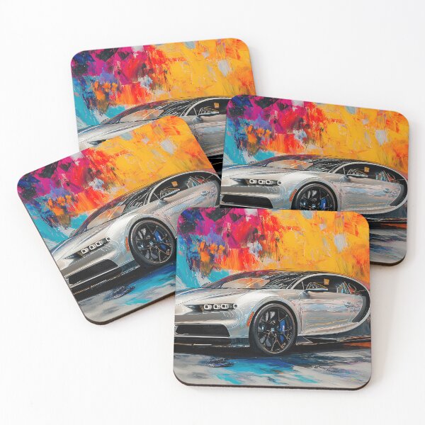 Item preview, Orion Silver & Gold Bugatti Veyron – Elegant Pop Art Wall Art III designed and sold by AutoPopStudio.