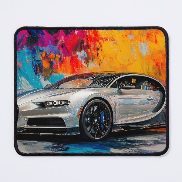 Item preview, Orion Silver & Gold Bugatti Veyron – Elegant Pop Art Wall Art III designed and sold by AutoPopStudio.