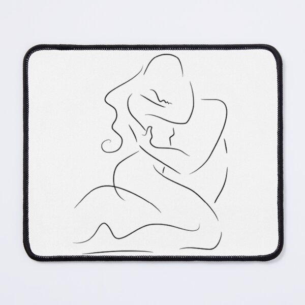 Item preview, Line Drawing Romantic Couple Intimate designed and sold by Vicky021.