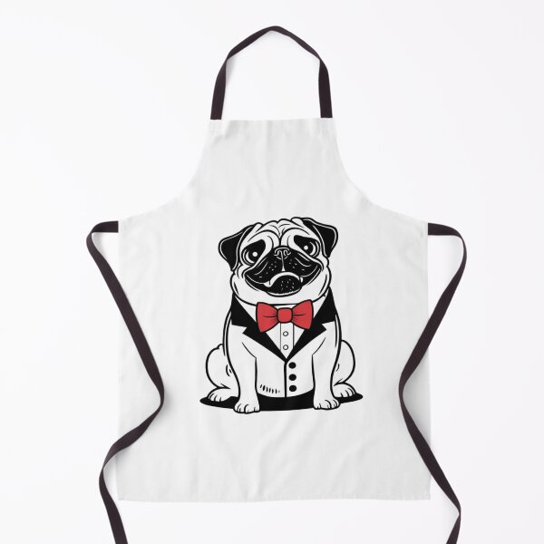 Item preview, Classy Pug in Tuxedo – Funny Dog Art designed and sold by LOLThreads.