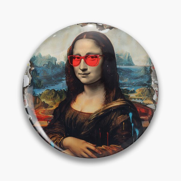 Item preview, Monalisa with red filter glasses designed and sold by GraffitiLab.