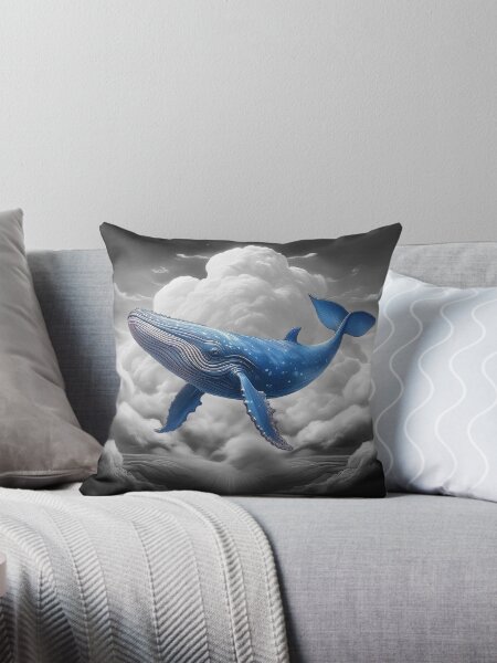Artikel-Vorschau von Blauwal im schwarz-weißen Himmel, designt und verkauft von artisticoping.