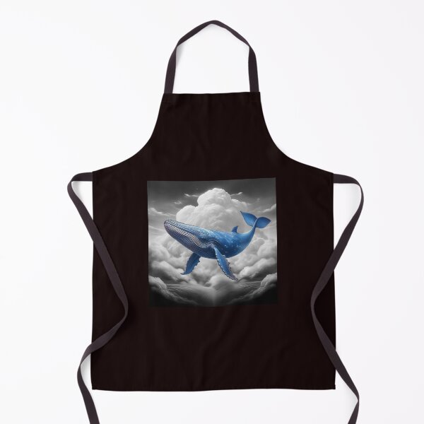 Item preview, Blue Whale in Black and White sky designed and sold by artisticoping.