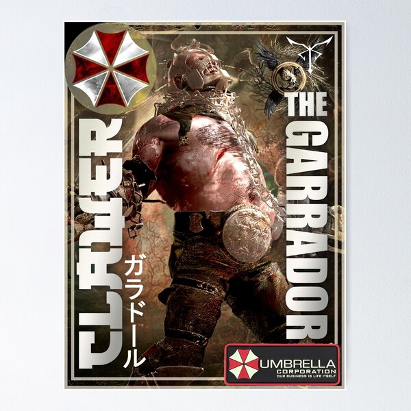 Artikel-Vorschau von Resident Evil The Garrador Klassische Retro-Gaming-Kunst, designt und verkauft von Back2Collage.