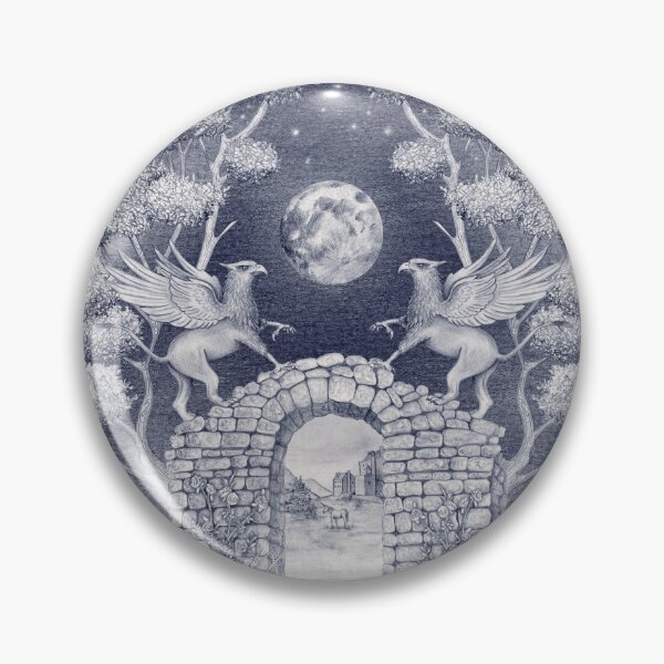 Artikelvorschau, Mythische Greife & Sternenhimmel Fantasy Toile in Blau entworfen und verkauft von somecallmebeth.