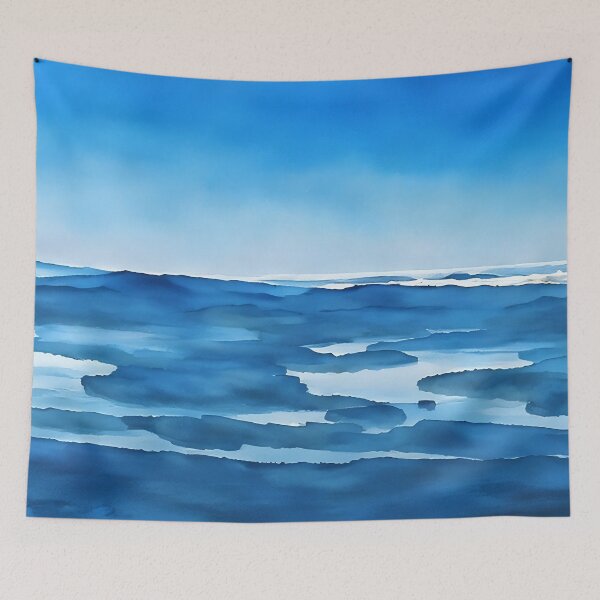 Item preview, Inlets southwest Puget Sound (Watercolor) designed and sold by flyscenicair.