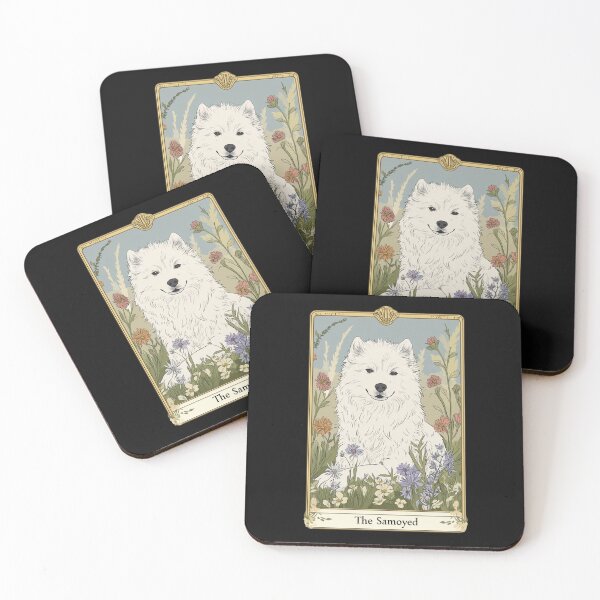 Item preview, Samoyed Dog Tarot Card designed and sold by TheAnimalZ00.