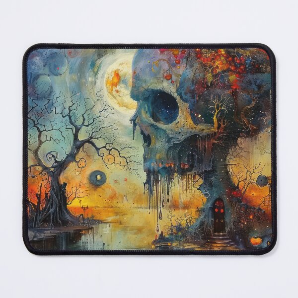 Item preview, The Haunted Skull Manor designed and sold by NeoNebulaArt.