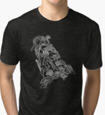 Animalia - Metozoa - White and Black - Evolution Tri-blend T-Shirt