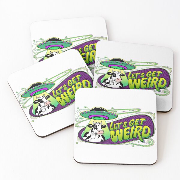 Item preview, Let’s Get Weird – UFO Cow Abduction designed and sold by LOLThreads.