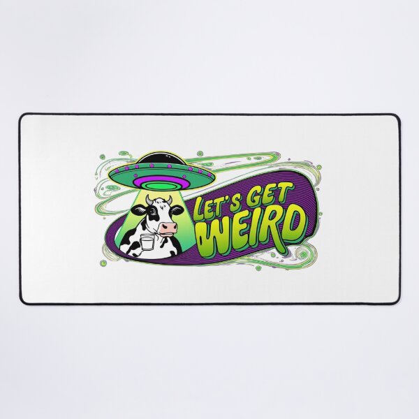 Item preview, Let’s Get Weird – UFO Cow Abduction designed and sold by LOLThreads.