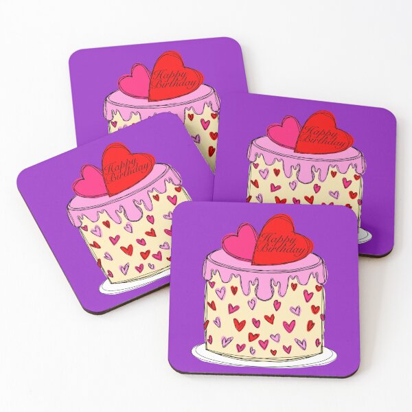 Item preview, Happy Birthday Valentine Theme Cake  designed and sold by missmann.